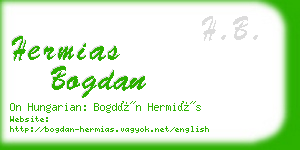 hermias bogdan business card